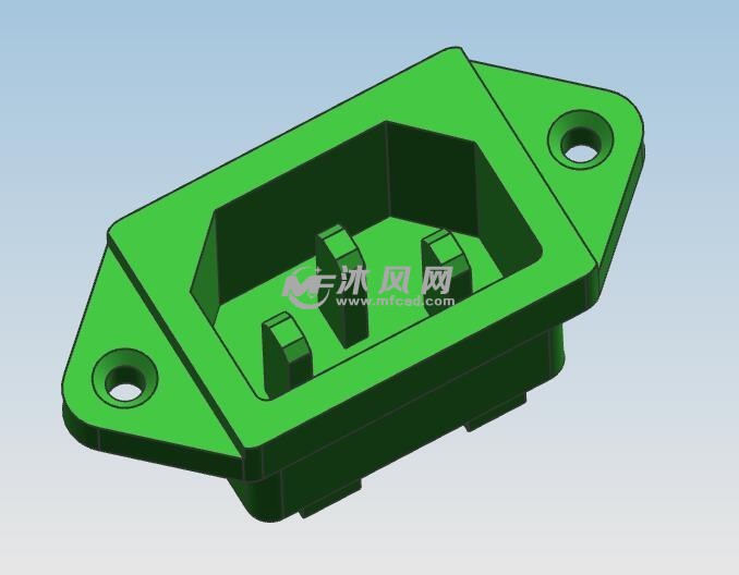 電源插座注塑模具設計圖