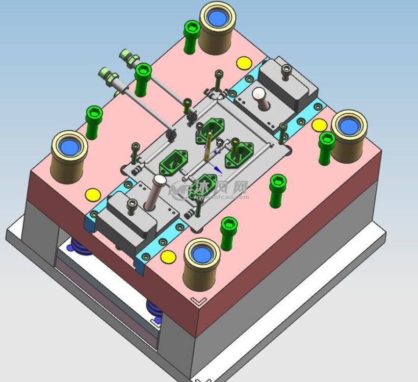 电源插座注塑模具设计图