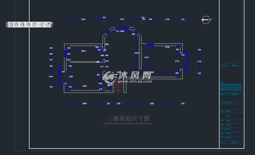 地中海風格裝修圖- cad建築圖紙 - 沐風網