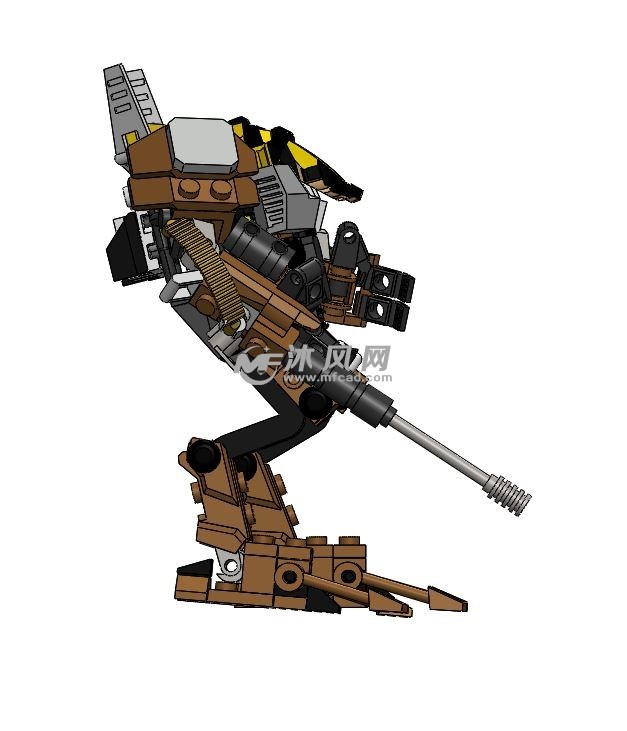 乐高拼装机器人玩具模型 - 机器人模型图纸 - 沐风网