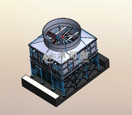 冷却塔模型图设计