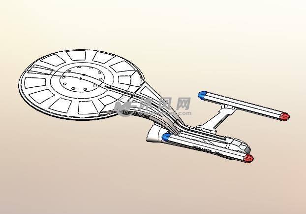 星际旅行飞船sw - 未来科技图纸 - 沐风网