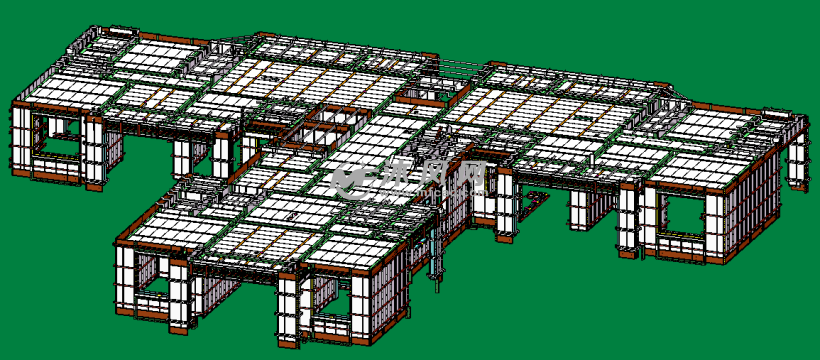 铝模板配模模型