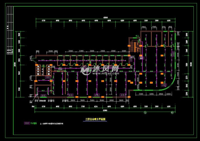某网吧喷淋系统设计图
