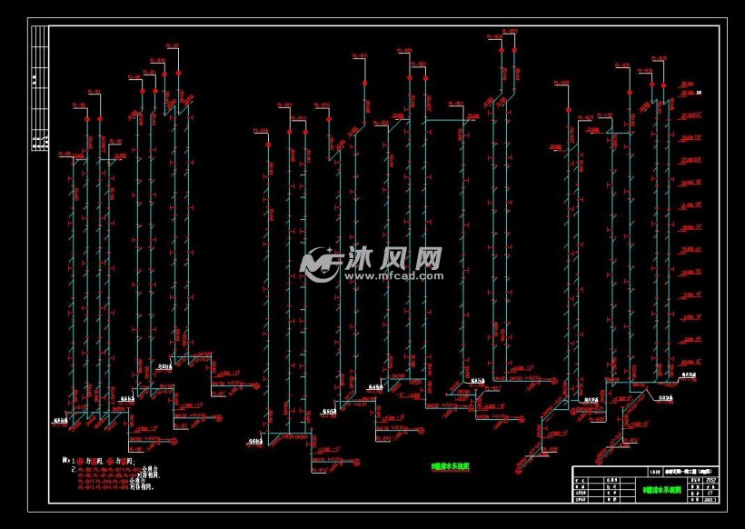 某小区一期工程住宅给排水设计图