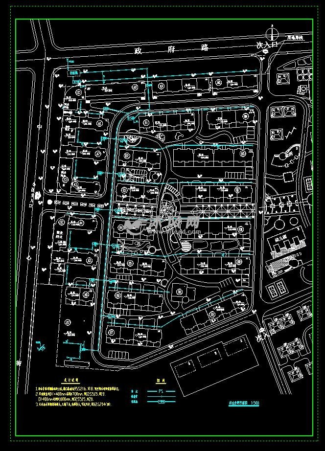 污水外网平面图