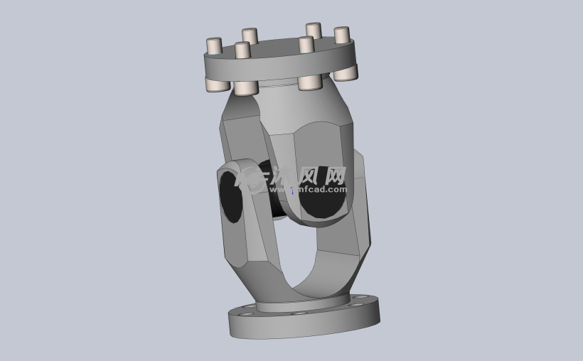 联轴器总图万向联轴器  80的万向节 三维模型 可以直接插入装配图使用