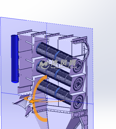 除尘器剖面视图