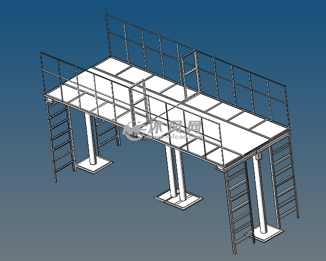 工作平台轴测图