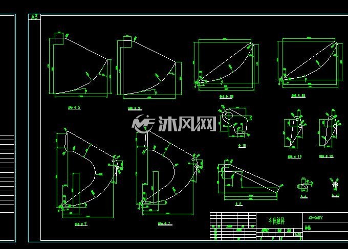 弯板钩料斗