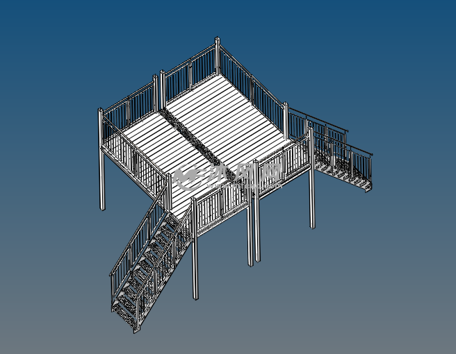 工作平台轴测图