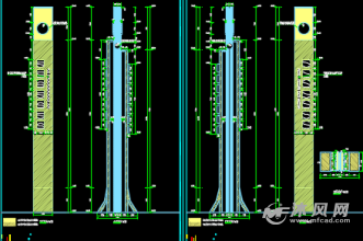 35米高钢结构精神堡垒设计图-结构图纸-沐风网