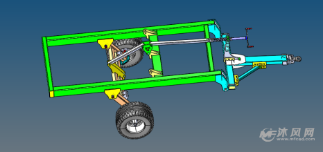 越野拖车3d模型图纸