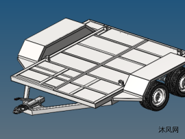 农用平板拖车设计stp