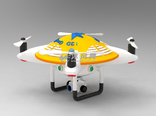 无人机3d设计图