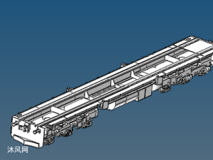 火车底盘机械结构模型