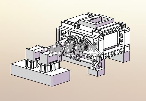 輥壓機3d模型圖