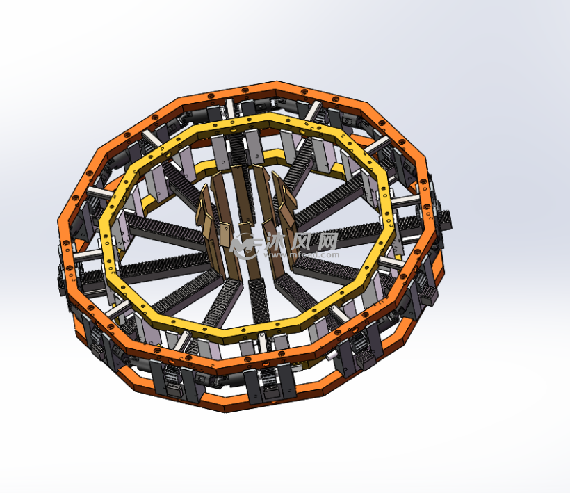 一种环形伸缩张紧机构