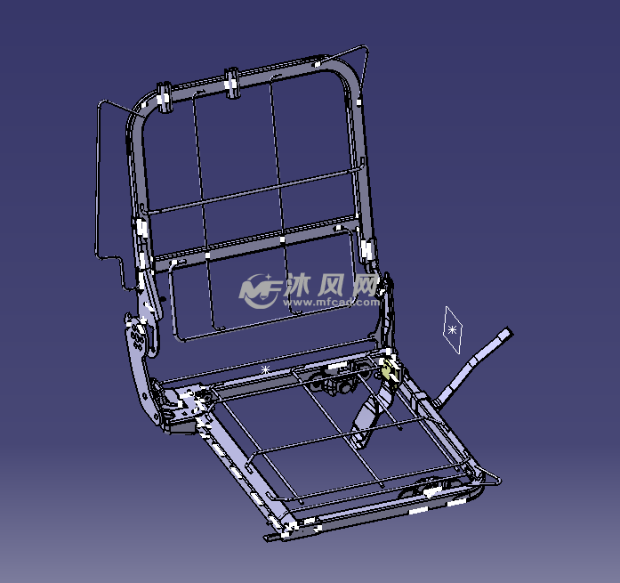 汽車座椅骨架第三排