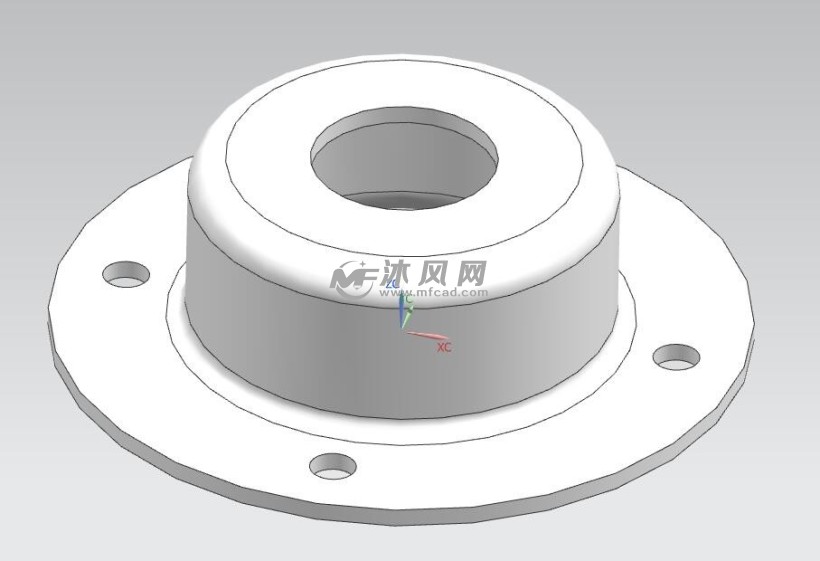 端盖冲压模具三维模型