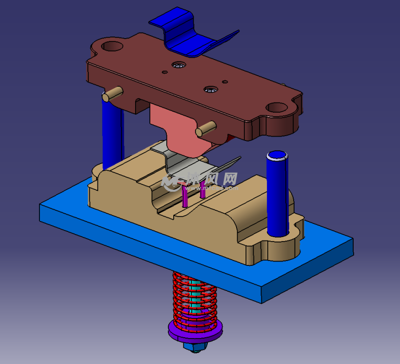 槽压板冲压模具