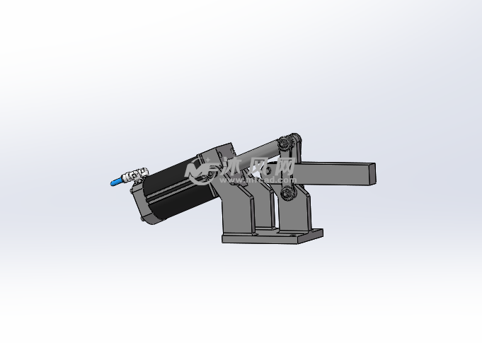 一款气缸控制气动夹具