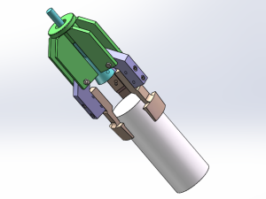 两款lehs电动夹爪24v步进电机