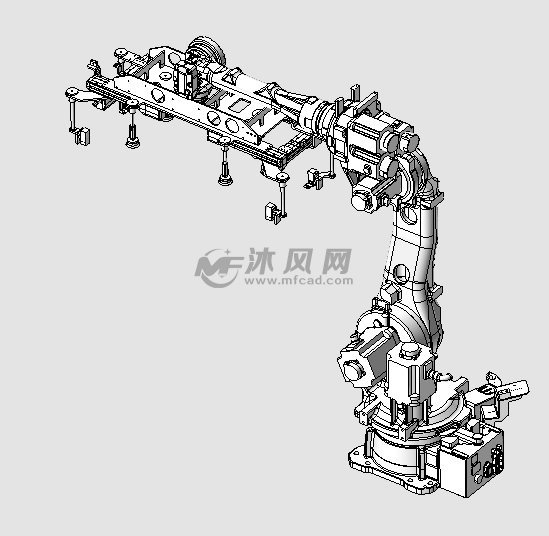 6轴机器人工业机械臂图 - 机器人模型图纸 -沐风网