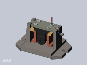 钻孔固定治具模型 - 工装图纸 -沐风网