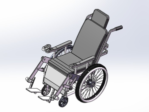 助行轮椅solidworks建模