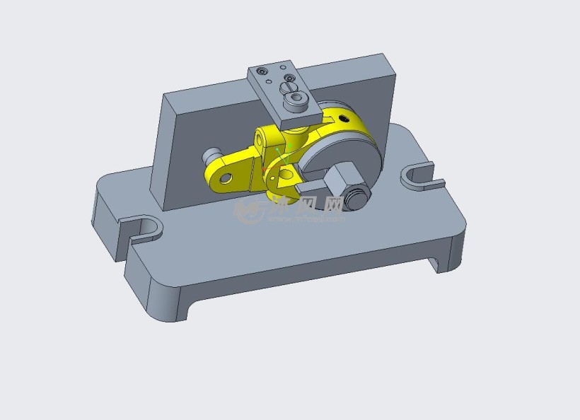 前刹车调整臂外壳钻孔三维夹具设计