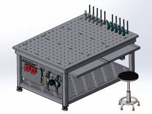 万能焊接工作台 - 工位器具图纸 - 沐风网