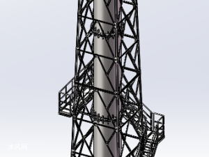 25米烟囱井字架