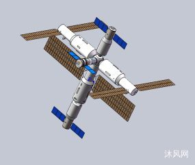 空间站图纸下载_空间站免费图纸,设计模型大全 - 沐风网