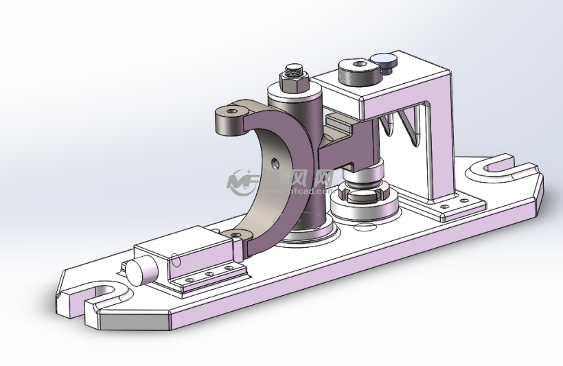 ca1340车床杠杆夹具