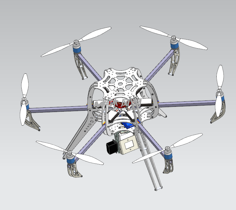 6旋翼轴距692航拍无人机