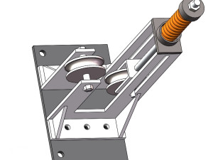 一套弹簧张紧装置