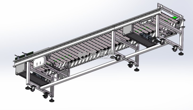 滚筒输送机居中机构线体装配