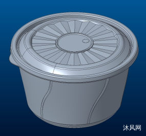 外卖打包盒外观结构设计图纸合集的封面图
