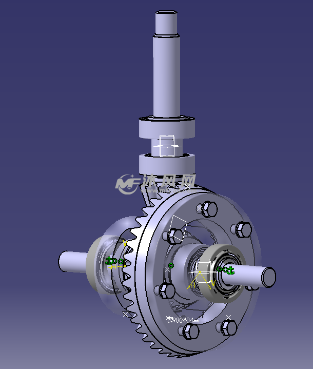 汽车差速器3d- 设计方案图纸 - 沐风网