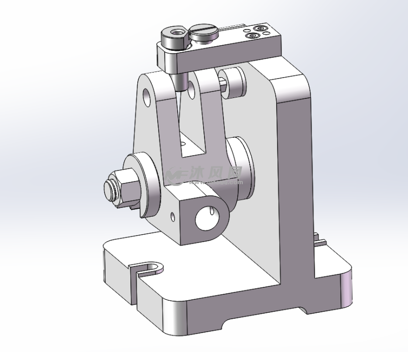 手柄座831015钻55孔夹具二维三维