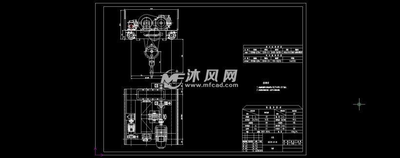 20吨行车小车总图图纸下载_工程机械/建筑机械图纸 - 沐风网