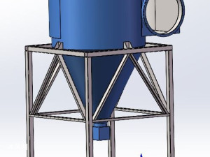 旋风除尘器三维图模型