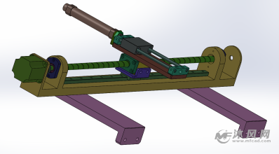 丝杆驱动往复机构-传动件图纸-沐风网