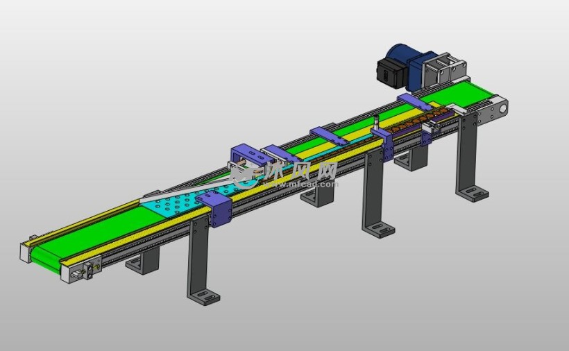 圆片自动排序定位输送线 - 输送和提升设备图纸 - 沐风网