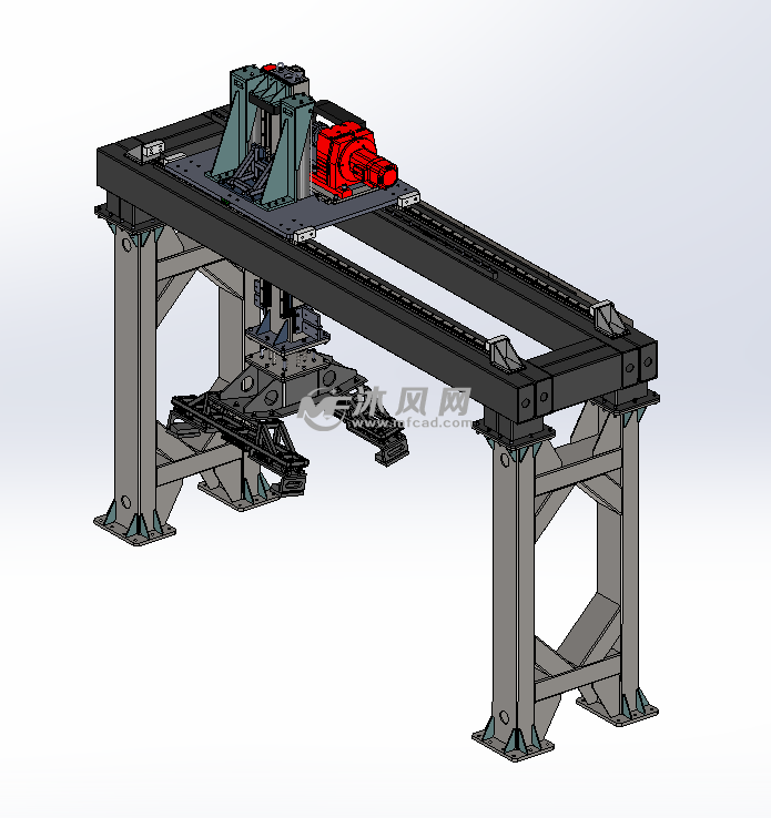 龙门架卸料机械手 - 机器人模型图纸 - 沐风网