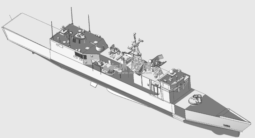 皇家海军护卫舰模型 - 海洋船舶图纸 - 沐风网