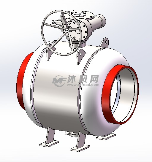 dn800 pn25 全焊接板焊球閥模型的視頻演示