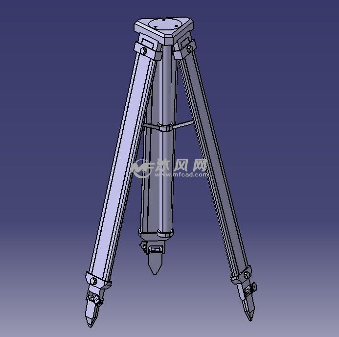 测绘摄影三脚架模型