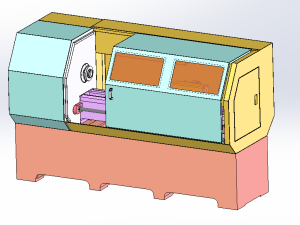 数控车床3d模型图